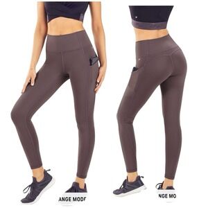 Fabletics PureLuxe‎ Oasis Mauve Shadow High-Waisted Leggings w/Pockets Sz M #547